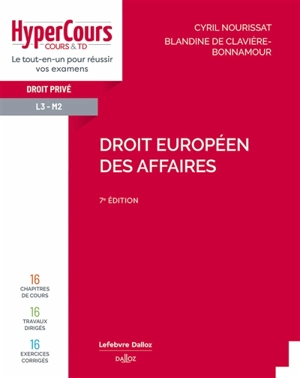 Droit européen des affaires - Cyril Nourissat