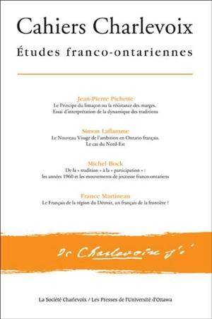 Etudes franco-ontariennes vol. 8