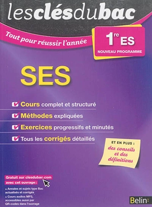 SES : 1re ES : nouveau programme - Igor Martinache