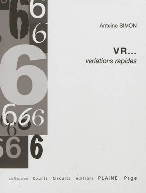 VR... : variations rapides - Antoine Simon