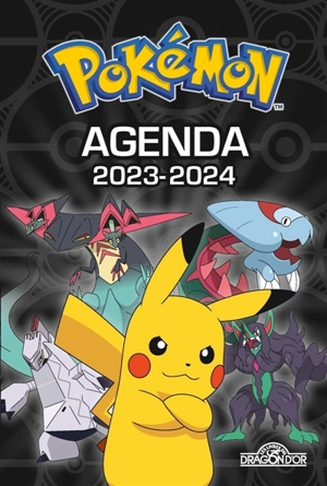 Pokémon : Agenda 2023-2024 : Couverture noire - The Pokémon Company