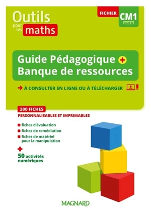 Outils pour les maths, fichier CM1, cycle 3 : guide pédagogique + banque de ressources - Sylvie Carle