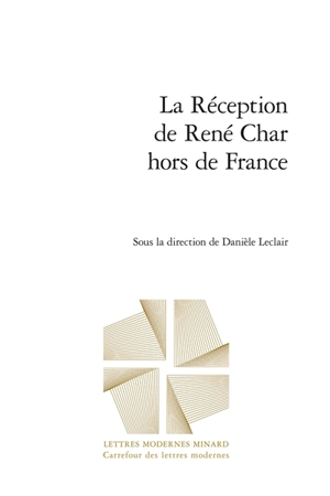 La réception de René Char hors de France