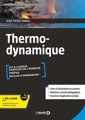 Thermo-dynamique : IUT & licence, sciences de l'énergie, prépas, écoles d'ingénieurs - Jean-Pierre Dumas
