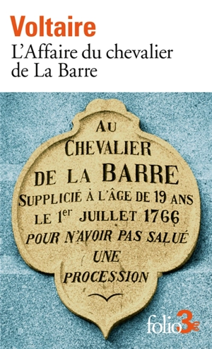 L'affaire du chevalier de La Barre. L'affaire Lally - Voltaire