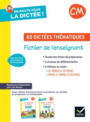 60 dictées thématiques, CM : fichier de l'enseignant - Laurence Chust