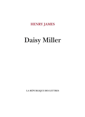 Daisy Miller - Henry James