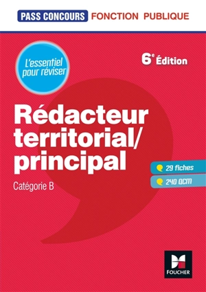 Rédacteur territorial, principal : catégorie B - René Canfin-Doco