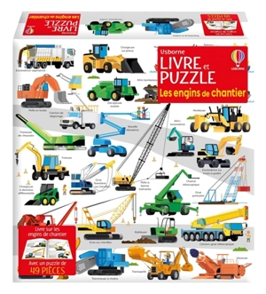 Les engins de chantier : Coffret livre et puzzle - Smith, Sam