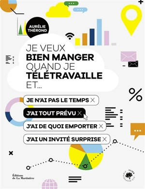 Je veux bien manger quand je télétravaille et... : je n'ai pas le temps, j'ai tout prévu, j'ai de quoi emporter, j'ai un invité surprise - Aurélie Thérond