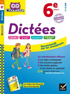 Dictées 6e, cycle 3, 11-12 ans : nouveau programme - Fabienne Sauve