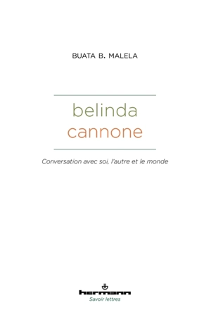 Belinda Cannone : conversation avec soi, l'autre et le monde - Buata Bundu Malela