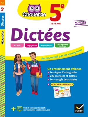 Dictées 5e, 12-13 ans : nouveau programme - Fabienne Sauve