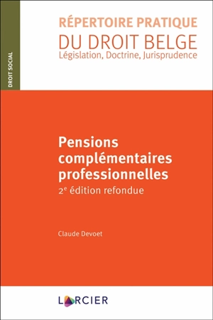 Pensions complémentaires professionnelles - Claude Devoet