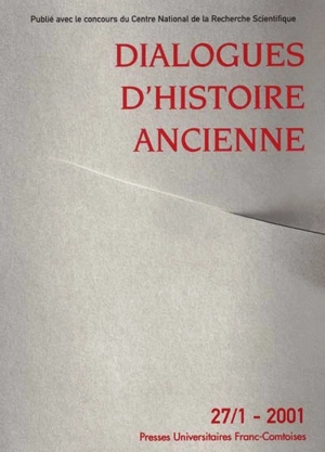 Dialogues d'histoire ancienne, n° 27-1