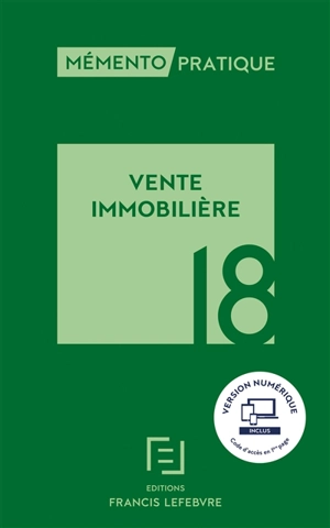 Vente immobilière 2018 - Editions Francis Lefebvre