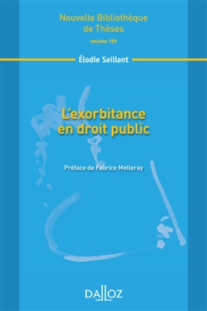 L'exorbitance en droit public - Elodie Saillant