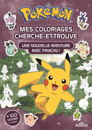 Pokémon : mes coloriages cherche-et-trouve : une nouvelle aventure avec Pikachu ! - Fabien Molina