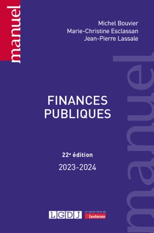 Finances publiques : 2023-2024 - Michel Bouvier