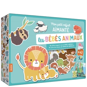 Les bébés animaux : mon petit coffret aimanté. My little magnet case of baby animals. Mi cofre de imanes de crias de animales - Inga Wilmink