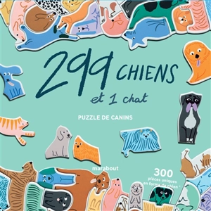 299 chiens et 1 chat : puzzle de canins - Léa Maupetit