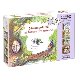 Minusculette et l'arbre des saisons : 4 puzzles évolutifs - Kimiko