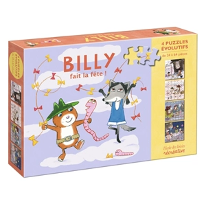 Billy fait la fête : 4 puzzles évolutifs - Catharina Valckx