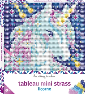 Tableau mini strass : licorne - Ophélie Ortal