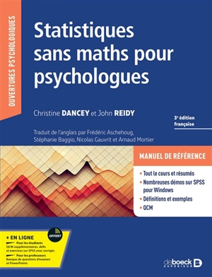 Statistiques sans maths pour psychologues - Christine P. Dancey