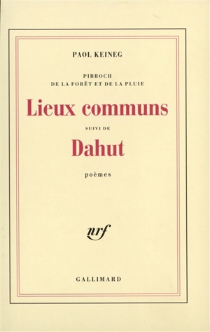 Lieux communs. Dahut - Paol Keineg