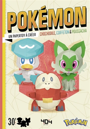 Pokémon : Chochodile, Coiffeton & Poussacha : un papertoy à créer - Tougui