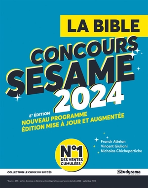 La bible concours Sésame 2024 - Franck Attelan