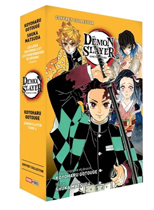 Coffret Demon slayer : volume 4 + roman volume 2 - Koyoharu Gotouge