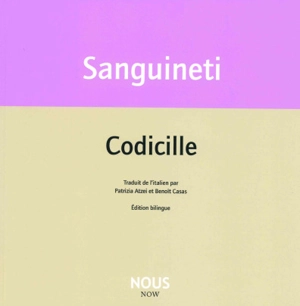 Codicille - Edoardo Sanguineti