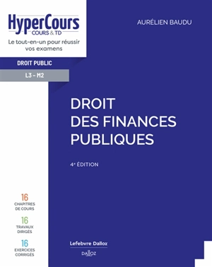 Droit des finances publiques - Aurélien Baudu