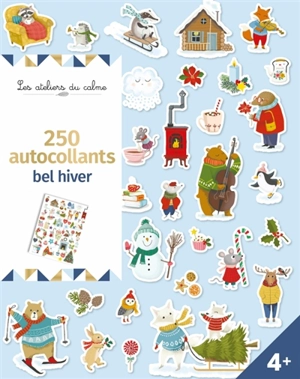 250 autocollants : Bel Hiver