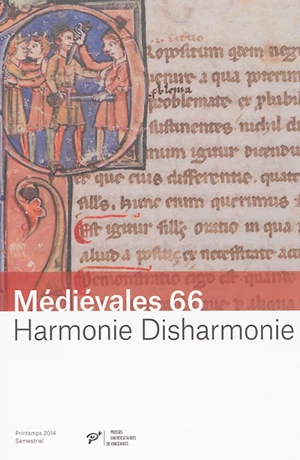 Médiévales, n° 66. Harmonie, disharmonie