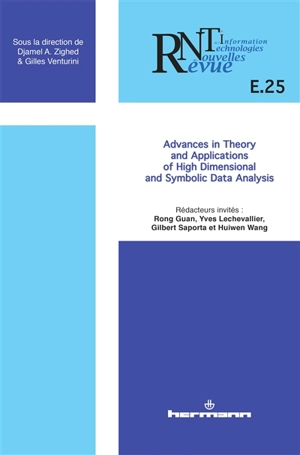 Revue des nouvelles technologies de l'information, n° E-25. Advances in theory and applications of high dimensional and symbolic data analysis