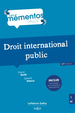 Droit international public - David Ruzié