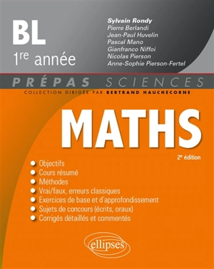 Maths, BL 1re année