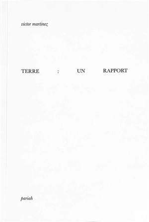 Terre : un rapport - Victor Martinez