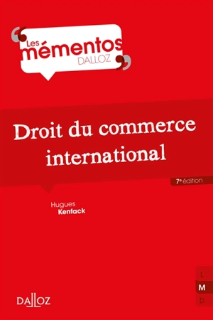 Droit du commerce international - Hugues Kenfack