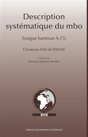 Description systématique du mbo : langue bantoue A.15 - Christiane Félicité Ewane