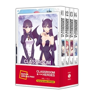 Classroom for heroes : pack special vol. 01 à 04 + carnet de notes offert - Shin Araki