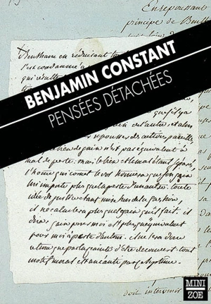 Pensées détachées - Benjamin Constant