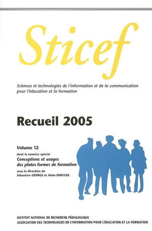 Conceptions et usages des plates-formes de formation : recueil Sticef 2005