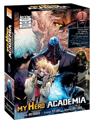 Coffret My hero academia : volume 37 + l'anime comics My hero academia world heroes mission - Kohei Horikoshi