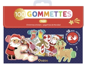 Noël : 100 gommettes : petites mains. Christmas stickers : small hands. Pegatinas de Navidad : manos pequenas - Borghild Fallberg