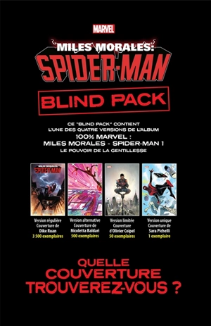 Miles Morales : Spider-Man : blind pack. Vol. 1. Le pouvoir de la gentillesse - Cody Ziglar