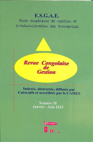 Revue congolaise de gestion, n° 35